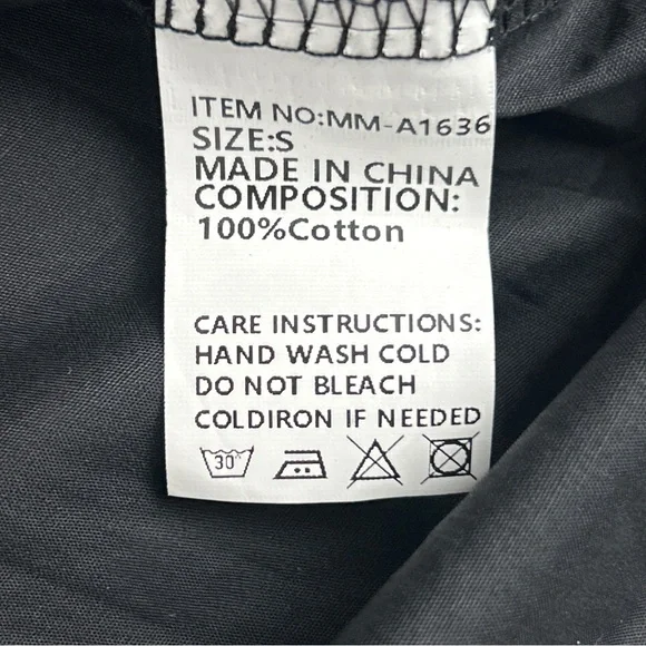 Black Star Embellished/ Embroidered Button Down Shirt Size S - Picture 6 of 12